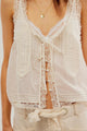 Luna Lace Tie-Front Cami Top