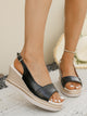 Sifnos Braided Platform Wedge Sandals