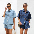 Eunice Denim 2-Piece Set