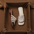 Caroline Italian Woven Slides Sandals