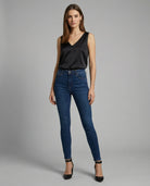 Siena Satin V Neck Camisole Top