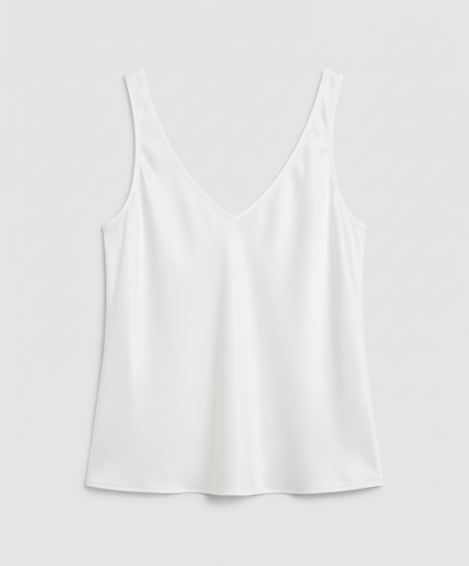 Siena Satin V Neck Camisole Top