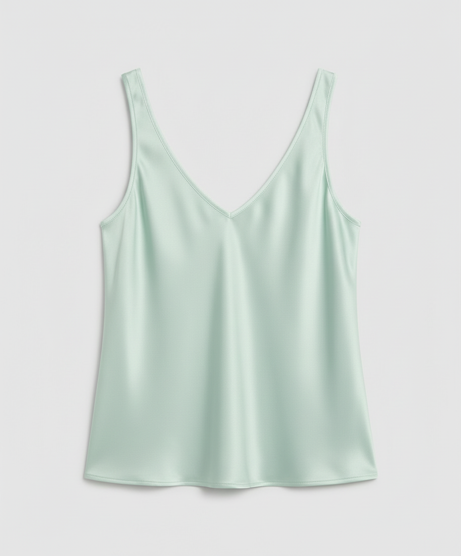 Siena Satin V Neck Camisole Top