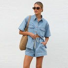 Eunice Denim 2-Piece Set