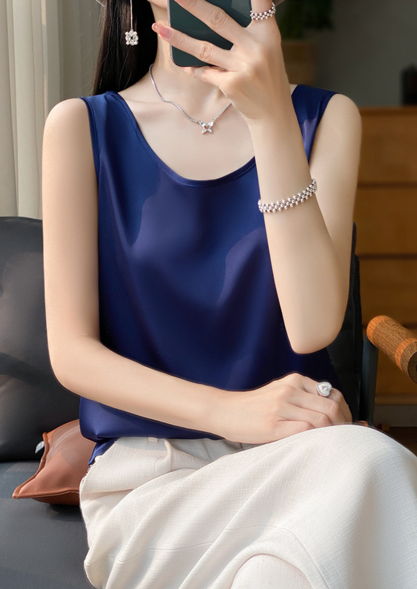 Jill Silky Satin Tank