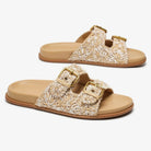Rosalie Buckle Slides Sandals