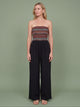 Melba Lane - green strapless wide leg jumpsuit, full length studio view, AU women's sizes
