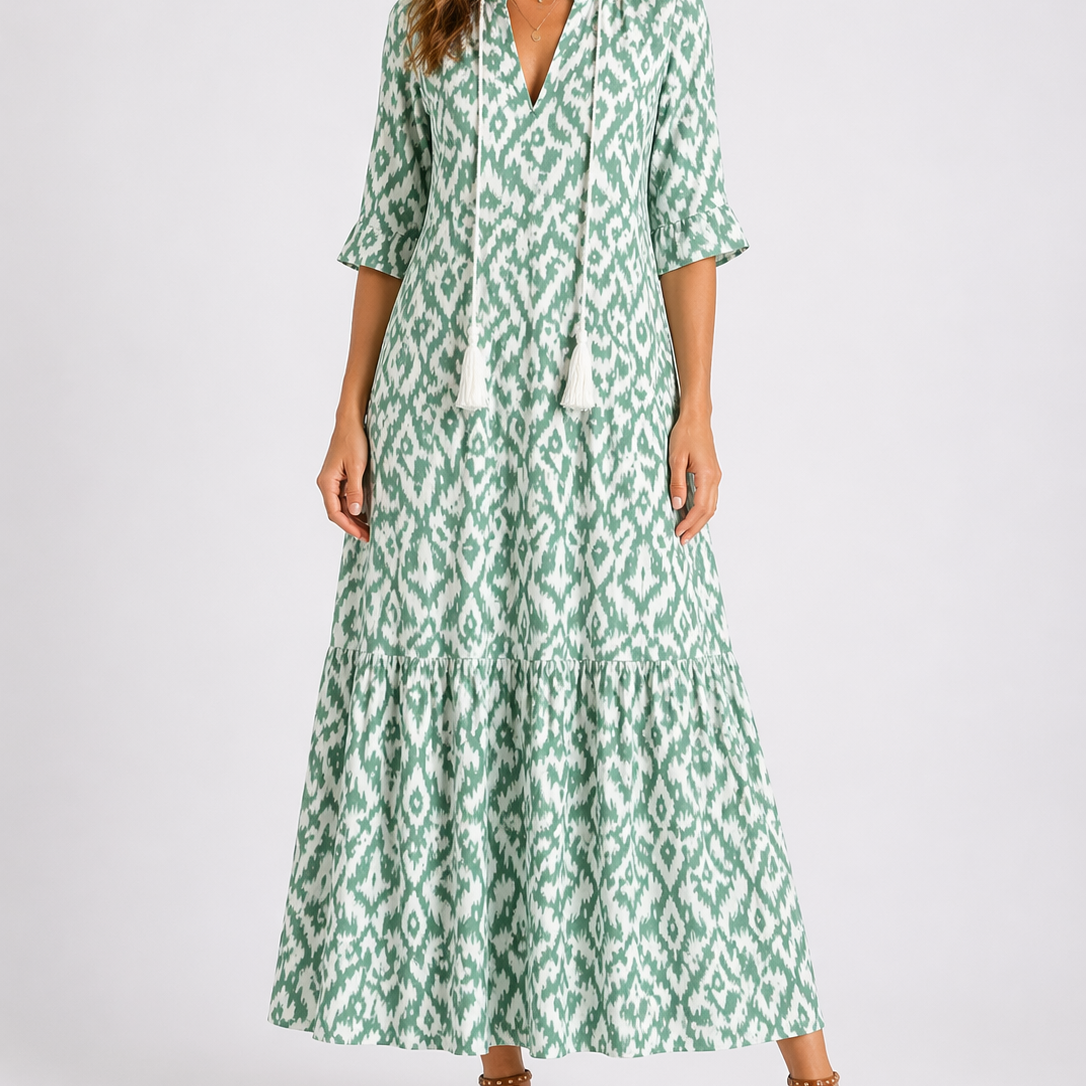 Evelyne Summer Flowy Maxi Dress