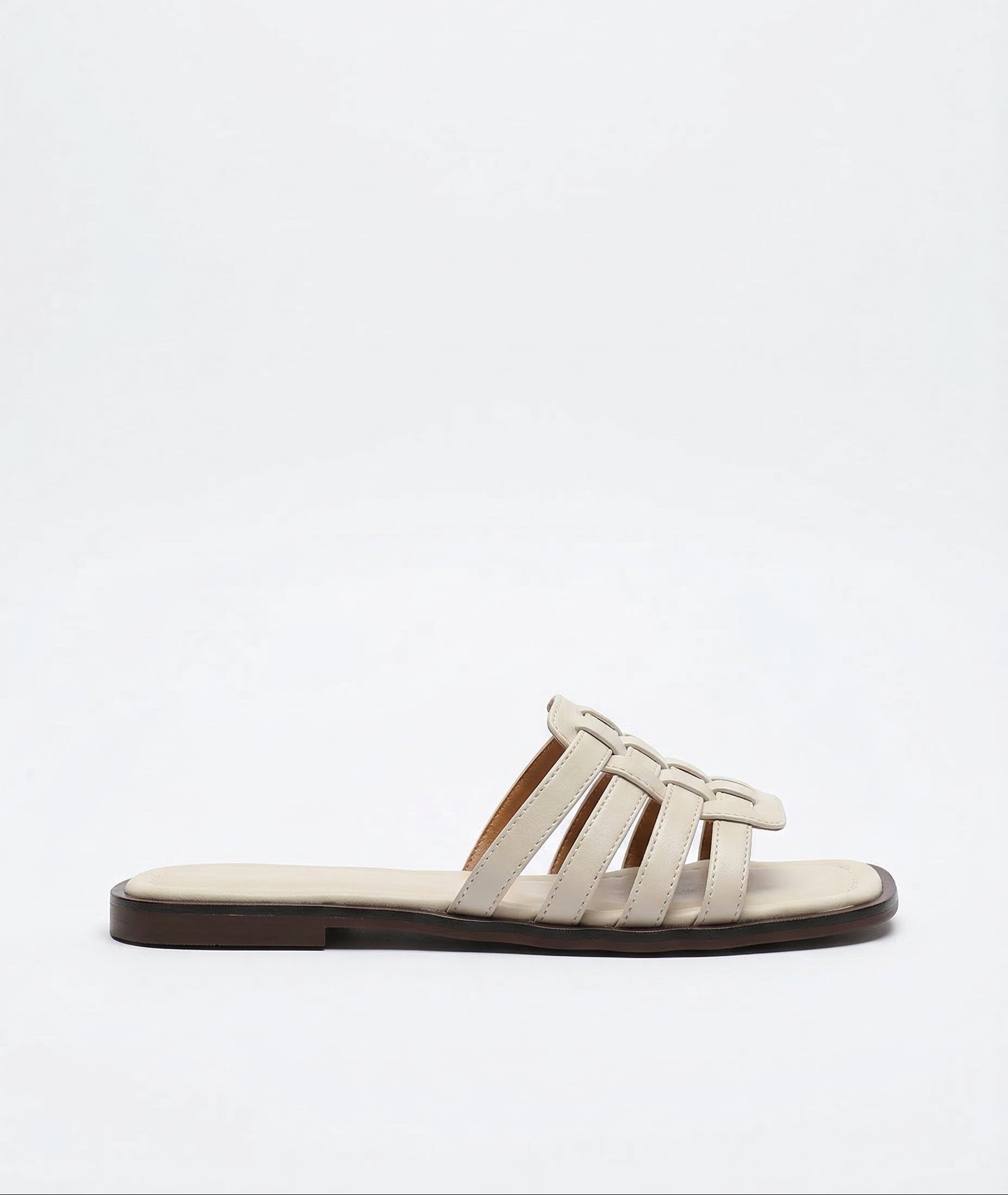 Caroline Italian Woven Slides Sandals