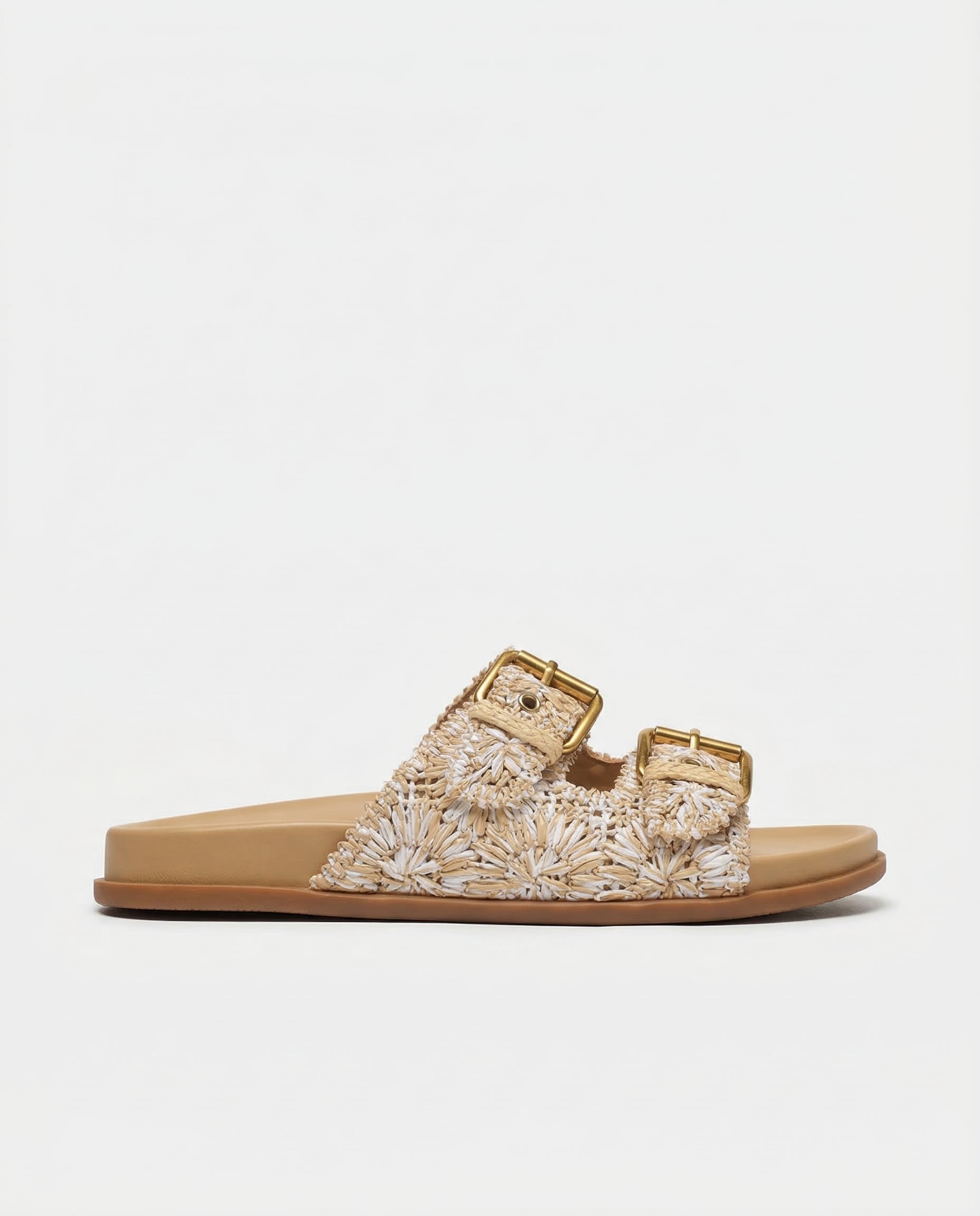 Rosalie Buckle Slides Sandals
