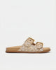 Rosalie Buckle Slides Sandals